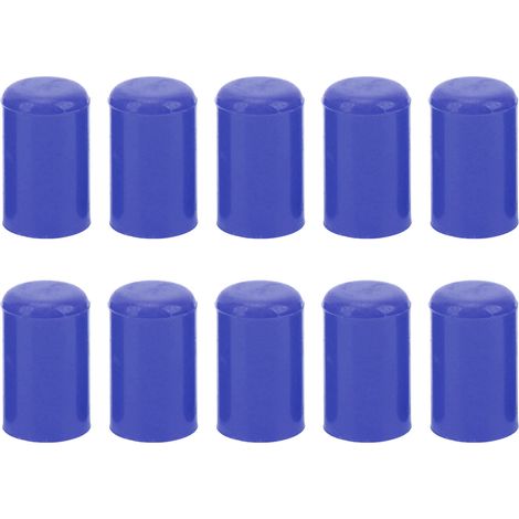Bouchons d'extrémité en silicone bleu pour durites d'admission d'air 12mm - Lot de 10 capuchons de protection pour raccords de vide (1/5)