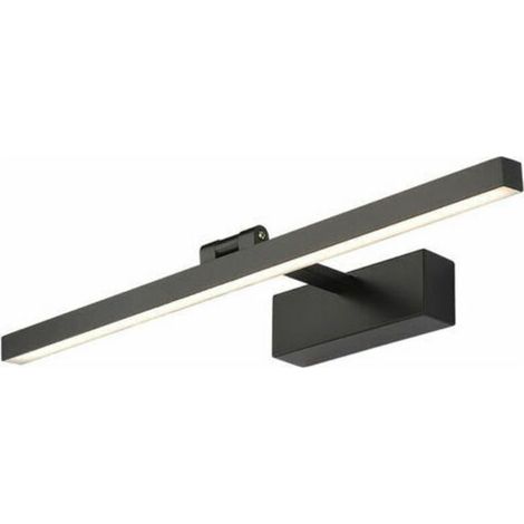 Applique Murale Moderne A Led Ac100-240V 9W 40Cm/15.7In Applique Murale Interieure Pour Miroir De Salle De Bain 3000K/4000K/6000K 3 Couleurs, Noir (1/4)