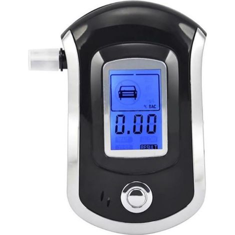 Éthylomètre - Capteur Semi-conducteur Nanométrique - Affichage LCD Rétro-éclairé Bleu - Plage 0,000 à 0,199 % BAC - 1 Pièce (1/3)