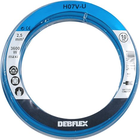DEBFLEX - BOBINOT HO7V-U 2.5 MM² 10M BLEU - 111327