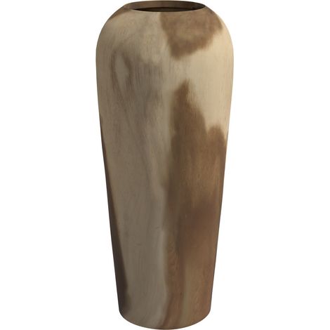 Jarrón decorativo en madera de suar H60 cm - Makkar