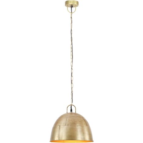 vidaXL Lámpara colgante vintage redonda 25 W latón 31 cm E27 (1/2)