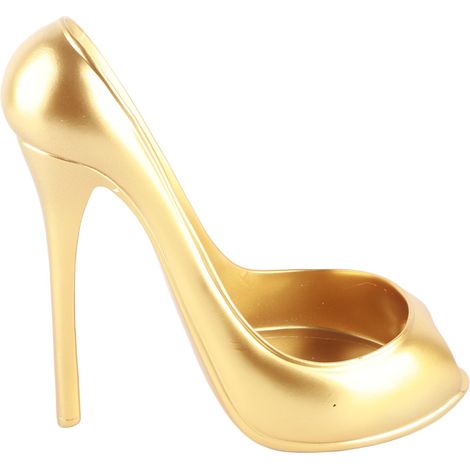 Innovatives Weinregal in Form eines High Heels, Flaschenhalter für die Heimdekoration, goldener Flaschenständer (1/5)