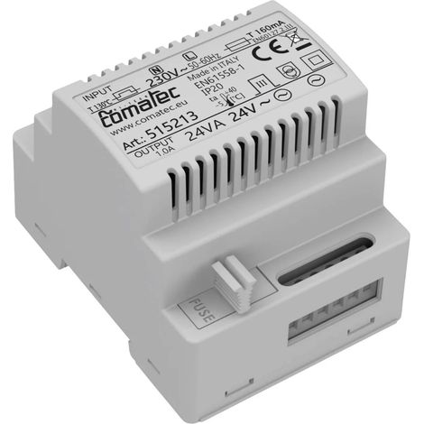 [NEUWERTIG] B-Ware Comatec Hutschienen Netzteil Stromversorgung Trafo 24 V Ac Grau Din Rail
