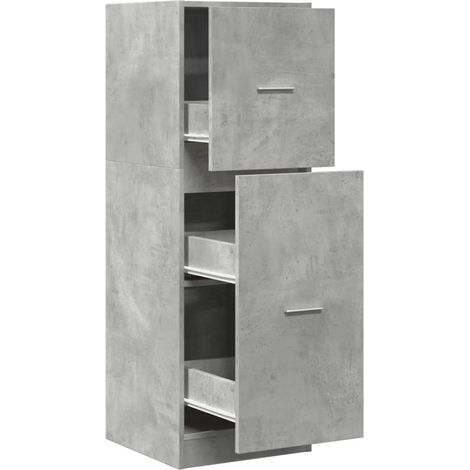 Maison Exclusive - Armadietto da Farmacia Grigio Cemento 40x41x118 cm Truciolato