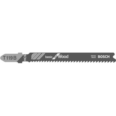 Stichsägeblatt T 119 B Basic for Wood, 3er-Pack