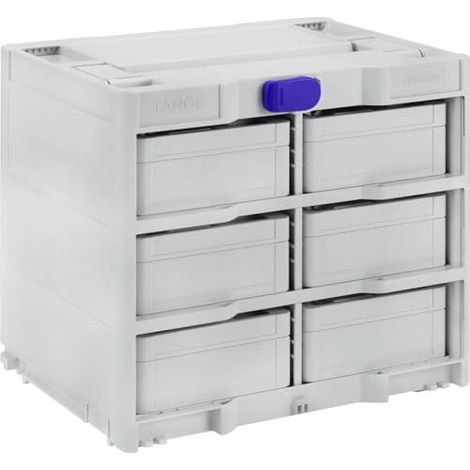 Scatola porta attrezzi tanos systainer³ rack 6 scomparti 396x330x296 mm