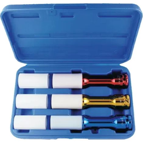 Schlagschraubernüsse, Steckschlüsselsatz 1/2 Zoll, 17-21mm, Chrom-Molybdän (1/5)