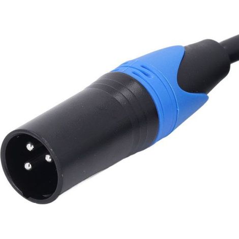Câble Répartiteur Y - XLR 3 Broches Mâle vers 2 XLR 3 Broches Femelles - Pour Microphone - 60 cm (1/5)