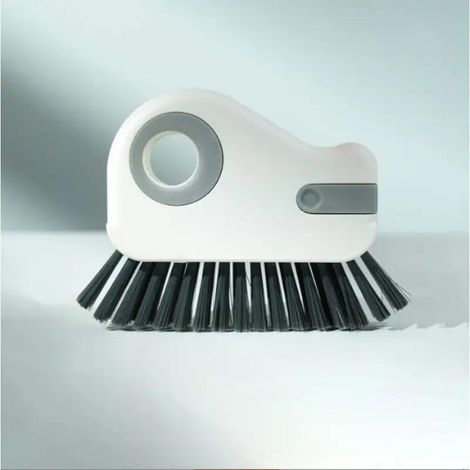 1 brosse de nettoyage 2 en 1 pour rail de fenêtre, brosse amovible pour porte et rebord de fenêtre, brosse à récurer les coins en verre (1/4)