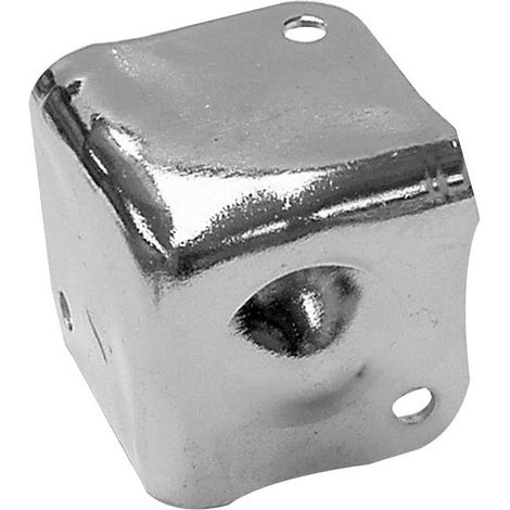 Protezione per altoparlanti, bianco metallico, 38 x 38 mm, 90°