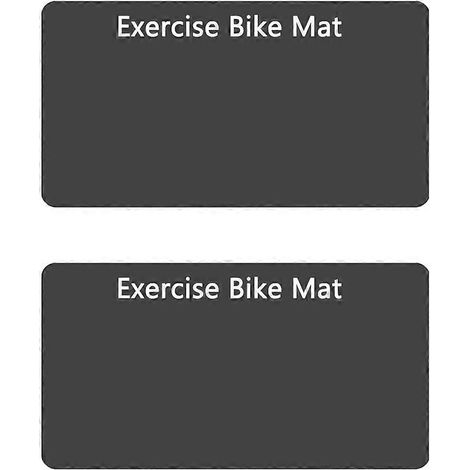 Lot de 2 tapis antidérapants pour vélo d'appartement, tapis de fitness pour home gym, tapis d'entraînement pour home trainer (1/5)