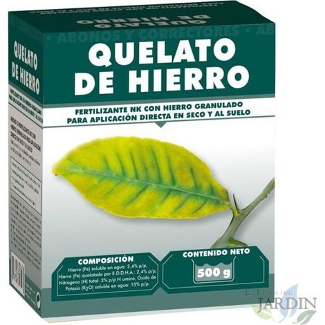 Fertilizante con Quelato de Hierro Granulado 500gr para Suelos y Plantas de Alta Calidad (1/4)
