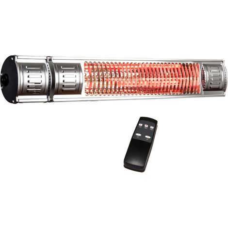 Heizstrahler Infrarot Infralogic HeizMeister 2000 IP65 RC alu poliert