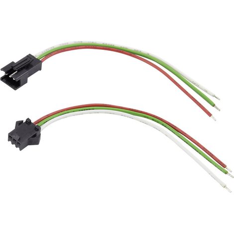 TRU COMPONENTS TC-6649236 Steckbuchse mit Litze Polzahl Gesamt: 3 Rastermaß: 2.50 mm 1 Set