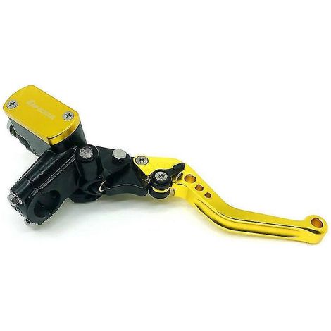 Maître-cylindre de frein et d'embrayage avant universel 7/8" (22 mm), 6 couleurs, pour motos Honda, Yamaha, Suzuki et Kawasaki - Doré (droit) (1/5)