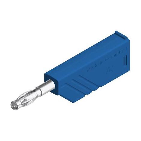 Fiche banane mâle Ø de la broche: 4 mm SKS Hirschmann LAS N WS 934100102 bleu 1 pc(s) D23972 (1/2)
