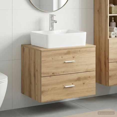 Set di mobili per il bagno Rovere Artigianale vidaXL (1/5)
