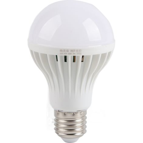 Ampoule LED E27 avec Détecteur de Son 220V - Allumage Automatique, Lampe Nuit à Contrôle Vocal (1/5)