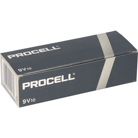 10x Duracell Procell MN1604 9V Block Batterie - passend für Rauchmelder, Messgeräte & Audio (1/5)