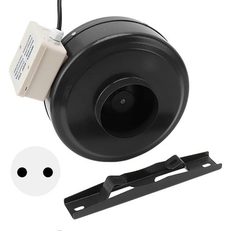 Inline-Rohrventilator mit 2575 U/min zur Luftzirkulation, ideal für hydroponische Anbauzelte (EU-Stecker 220-240 V).