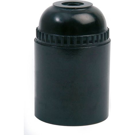 Schwarzer thermoplastischer Lampenhalter E-27 SIMON IL552910
