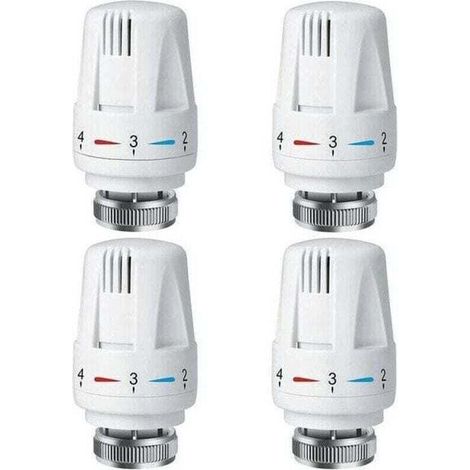 4 PCS thermostatique de radiateur PCS, XU, Thermostat TRV M30 1,5, Vanne radiateur, Vannes pour système chauffage maison KZQ - KZQ (1/4)