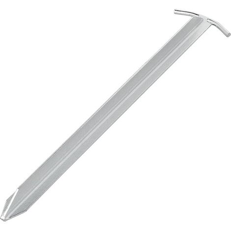 Estaca para tienda de campana de 40 cm con perfil en t de acero galvanizado (1/4)