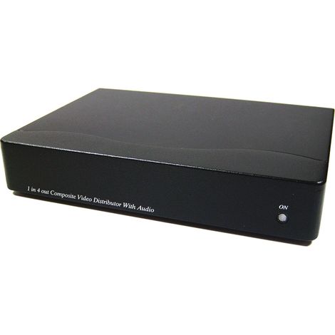 BeMatik - Multiplicador de audio y vídeo compuesto de 4 puertos CD04A