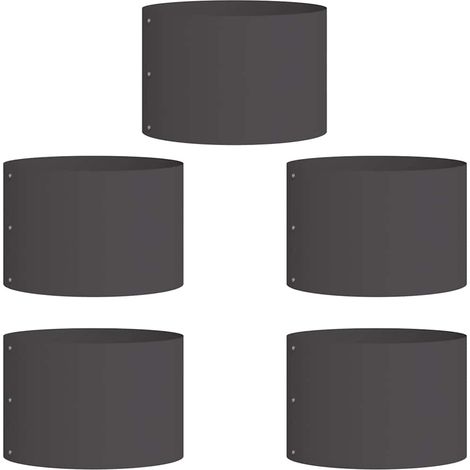 Maison Exclusive - Pflanzenring 5 pcs Schwarz 30 x 30 x 20 cm Kal