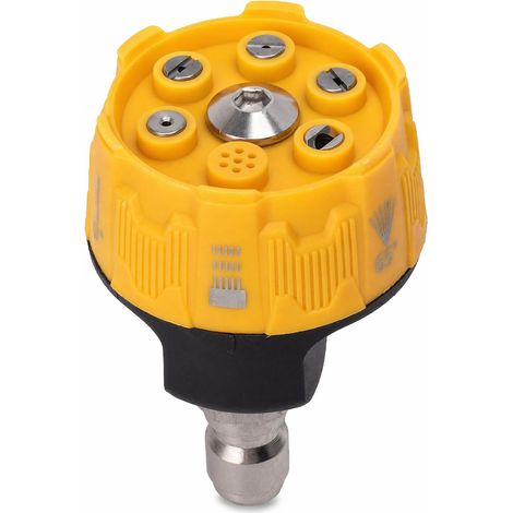 Pressure Washer Nozzle 6 in 1 Pressure Washer Spray Nozzle 3000 PSI Stainless Steel with 1/4 Connection (1/5)