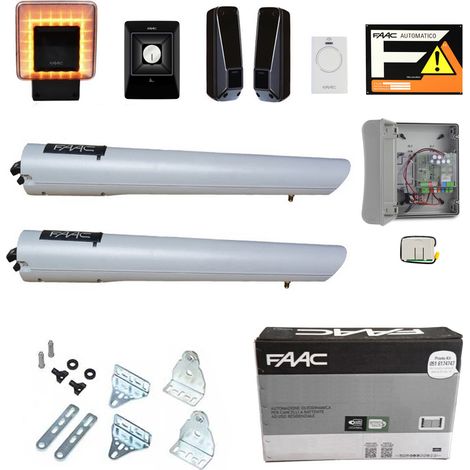 FAAC HANDY KIT 24V 105998 S418 Automazione Cancello Battenti Battente 2,3mt Per Anta