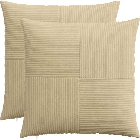 Funda de almohada 2 pcs ALMELO Verde grisáceo 60 x 60 cm pana vidaXL (1/5)