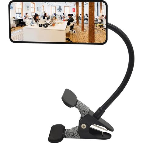 Miroir de sécurité en Verre à Clipser, Miroir de cubicule Convexe Flexible pour la sécurité personnelle et Les moniteurs de sécurité de Bureau ou n'importe où (6.69" x 2.95", Rectangle) (1/5)