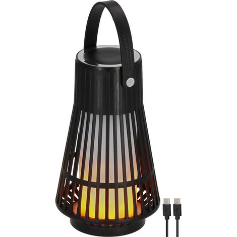 Brennenstuhl Akku LED Outdoor Lampe FL 100 A, Flammeffekt, 30 lm, IP44