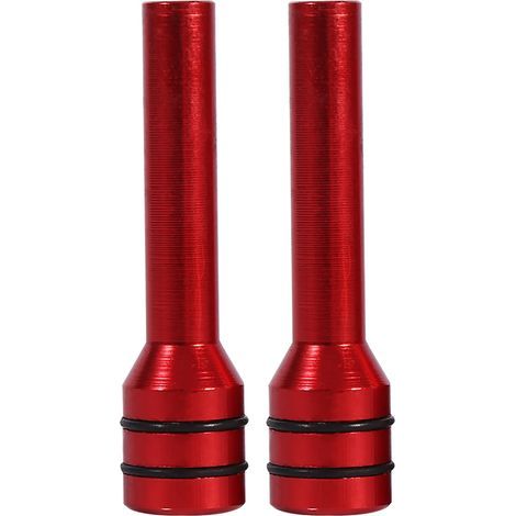 2 pièces voiture camion aluminium intérieur porte serrure bouton broches couverture rouge (1/5)