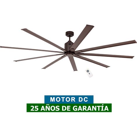 Casafan – Ventilateur de plafond 922014 – 9 pales – 223 cm – Moteur DC ultra-silencieux – 6 vitesses – Fonction été/hiver – Bronze antique (1/6)