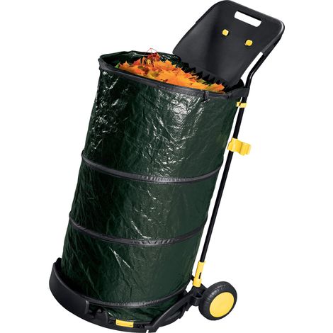 Carrello Raccogli Foglie in Acciaio 150 Litri Ranieri Verde