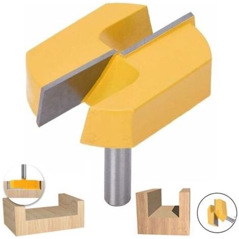 Fraise de queue 8 mm – Fraise pour défonceuse et affleureuse – Nettoyage et rabotage bois – Alliage haute qualité 57 mm (1/5)