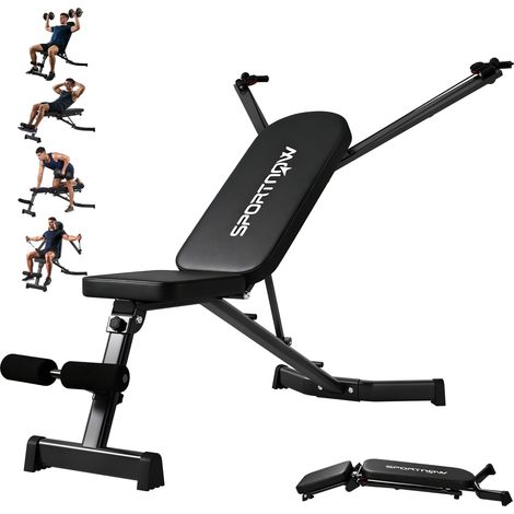 Banc de Musculation Noir Réglable (1/5)