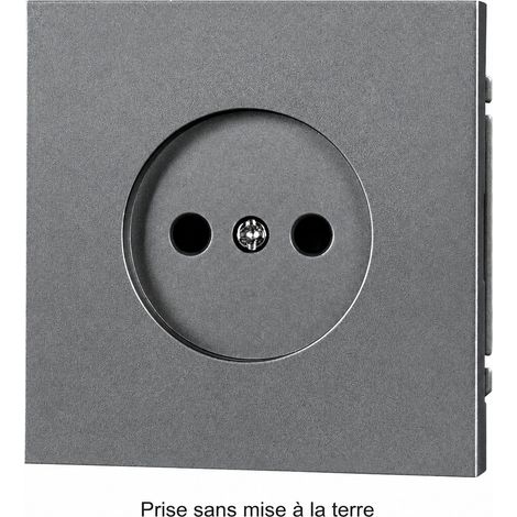 Prise de courant murale Série Z 2 trous type russe 16A 250V 4000W gris en PC ignifuge 13 × 9 × 10 cm – Livraison gratuite