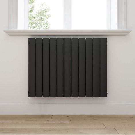 ELEGANT Design Heizkörper Anthrazit Flachheizkörper Heizung Horizontal Doppellagig 630x847mm