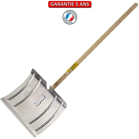Verzinkter Schneeschieber 42 cm Quick Fix 1,30 m Stiel, Schneeräumgerät OUTILS PERRIN