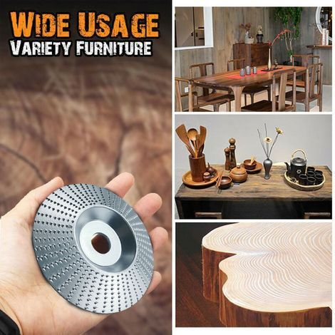 Disco abrasivo de carburo para lijar y tallar madera para amoladoras angulares/disco abrasivo de 100 mm, (1/5)