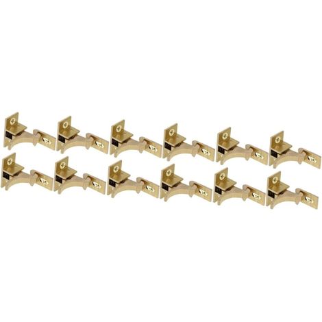 Lot de 12 loquets porte pour armoire, fenêtre camping, car, coude (1/5)
