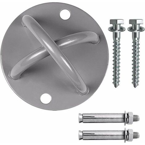 Ceiling Mounting Bracket for Suspension Straps, Ropes, Crossfit, Weightlifting, Gym Rings, Yoga Hammocks, Nylon Equipment (1/5)