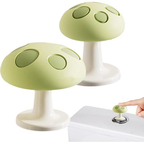 Bouton De Chasse D Eau Silicone Souple en Forme de Champignon (1/5)
