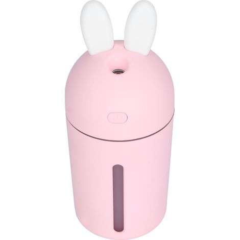 Mini humidificateur d'air 200 ml, minuterie 3 heures, veilleuse intégrée, alimentation USB, rose (1/5)