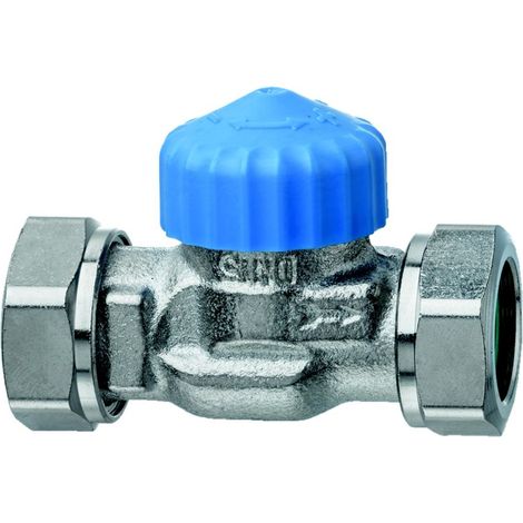 IMI Heimeier Thermostat-Ventilunterteil, Durchgangsform flachdichtend DN 15 Nippelanschluss, Kvs 2,50m3/h (1/3)