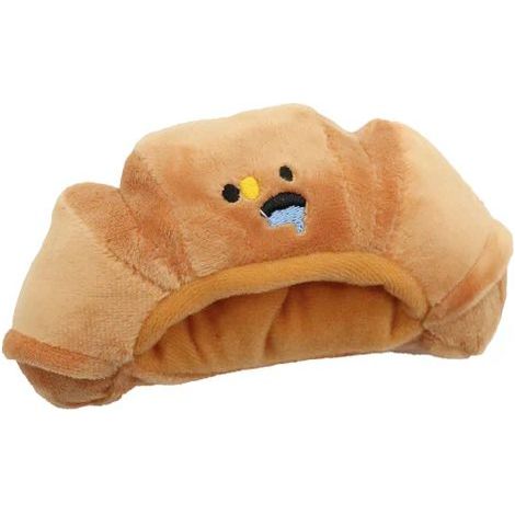 Set 3 pezzi Gioco Cane Peluche modello Homy Croissant 15x8cm